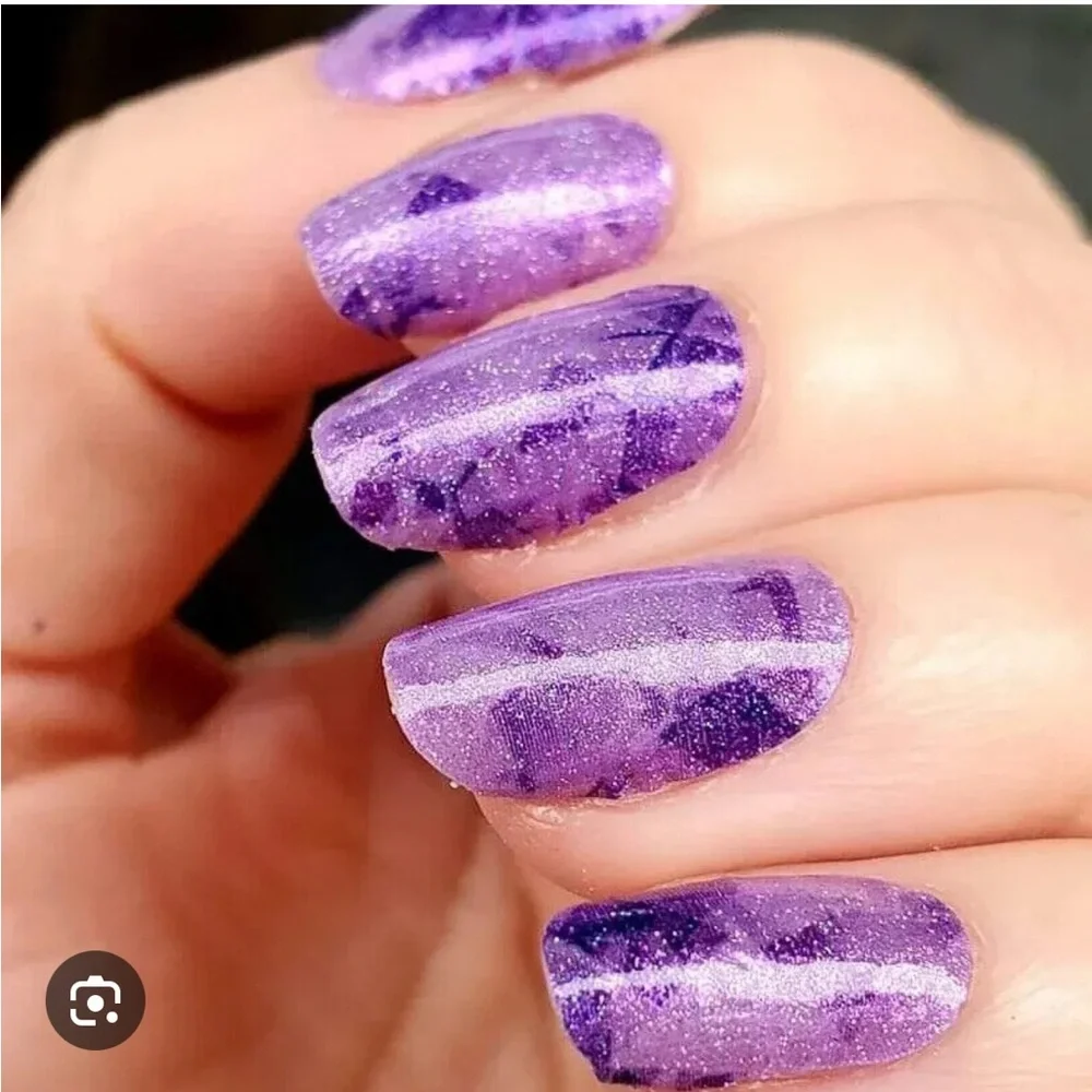 *Retired* Color Street: Out of Quartz | Purple Amethyst Glitter Jewel Stone